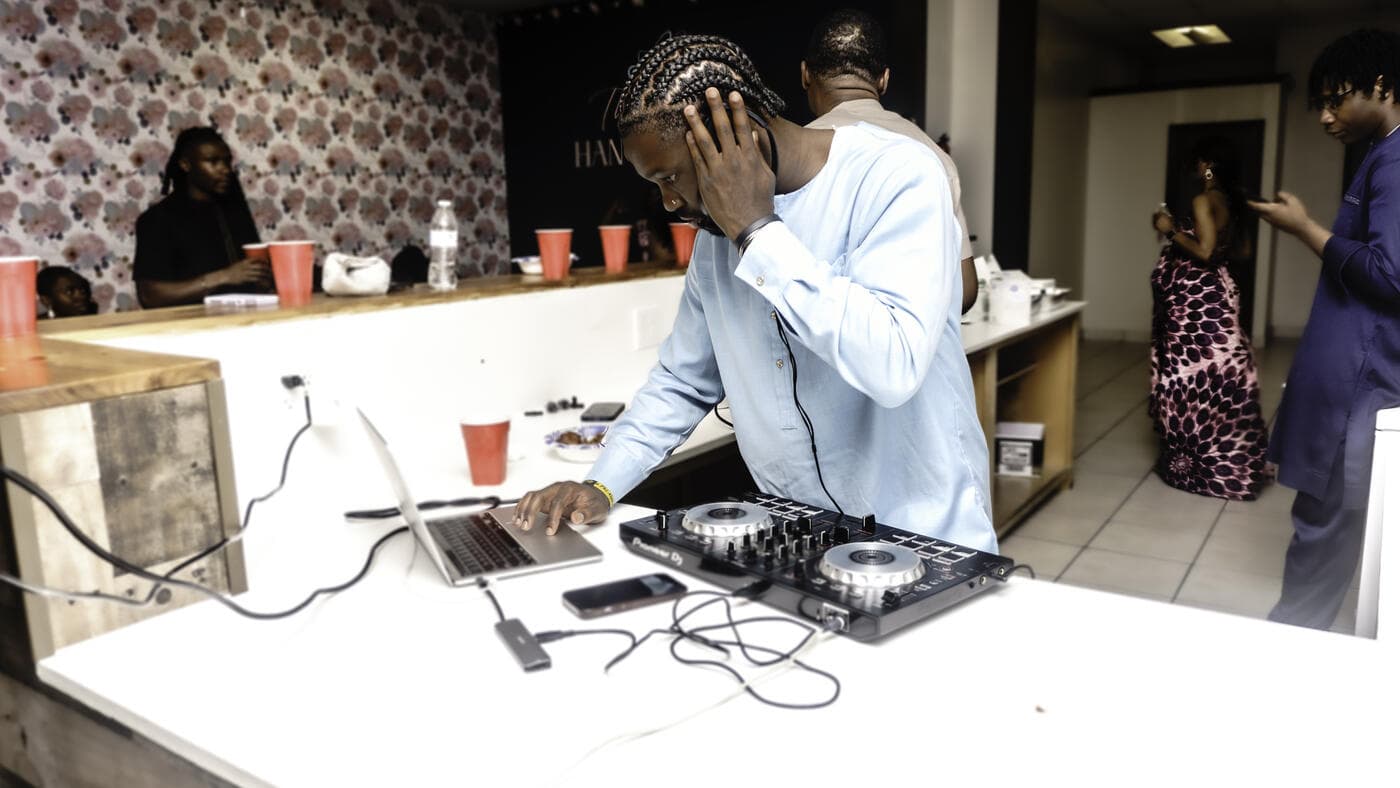The DJ keeping the music going at Gala Night